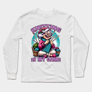 Knitting is my game. Long Sleeve T-Shirt